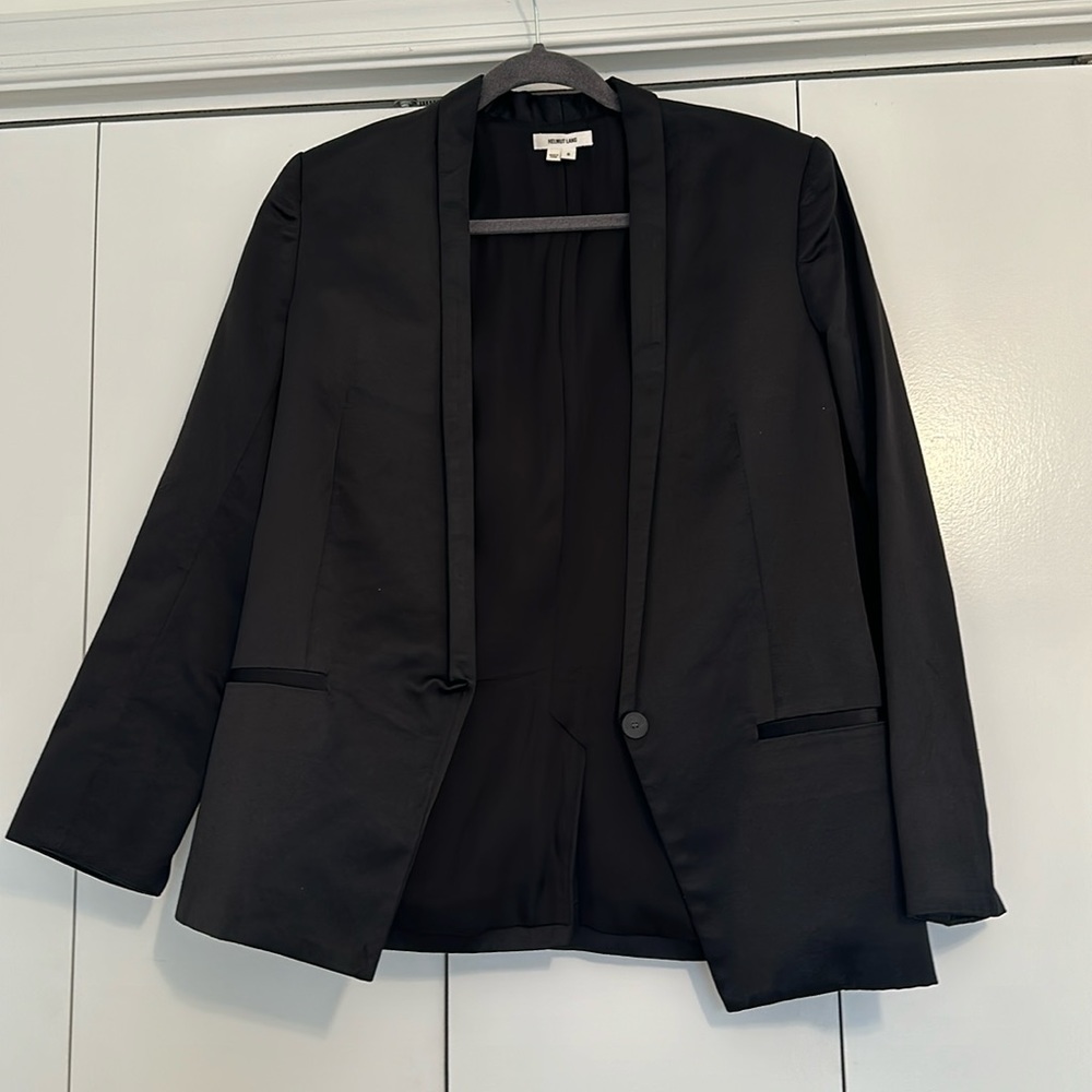Helmut Lang Size 8 Black Blazer